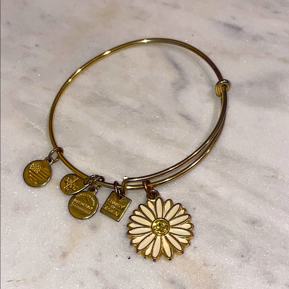 Alex and Ani Daisy Gold Bracelet 🌼